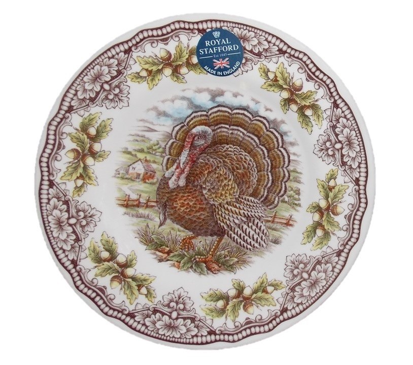 Animal Print Ceramic Plates Homeland Collection Dinnerware Dishes Royal Stafford