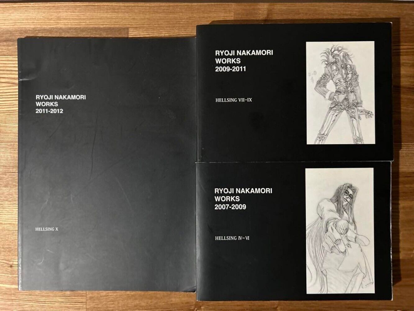 RYOJI NAKAMORI WORKS 2005-2012 HELLSING 1-11 Key Frame art collection book Set