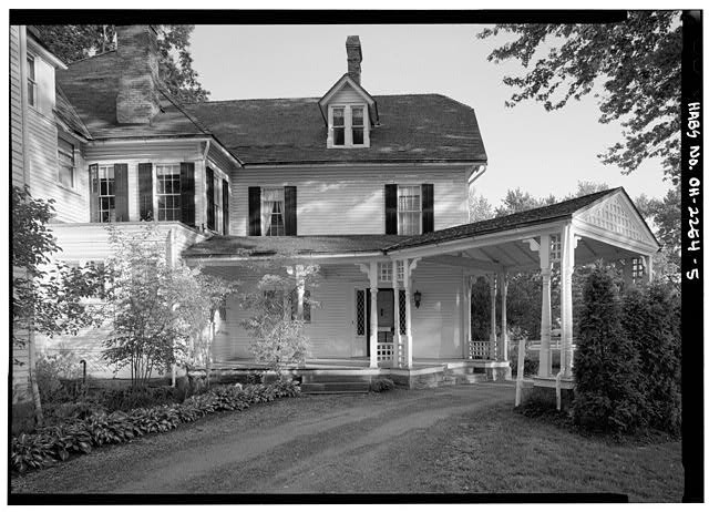 Photo:Mentor Ohio Lawnfield James A Garfield Home Porte Cochere 1900s