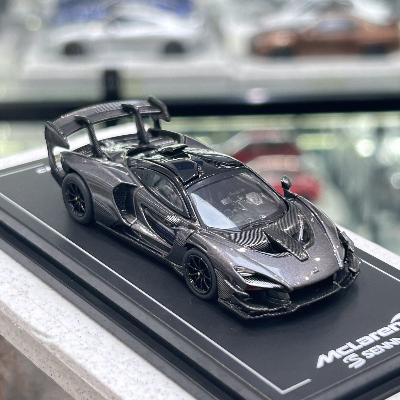 Rare 1:64 McLaren Senna GTR - Diecast Micro Mini Diorama Display Collectible