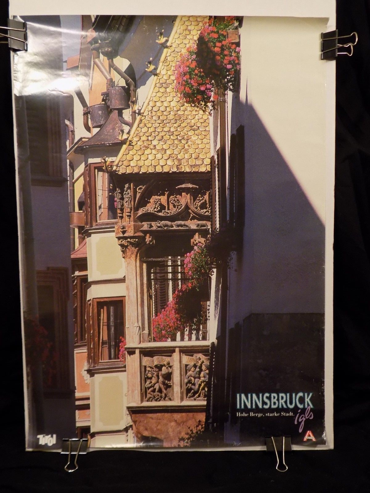 Vintage Innsbruck Austria Travel Poster 33 x 23.5\