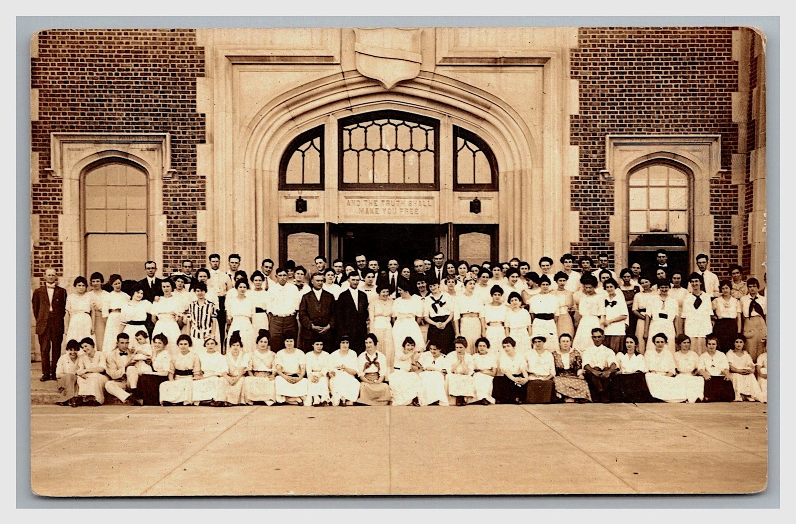 Rppc ~ Maryville MO ~ State Normal School graduating class.