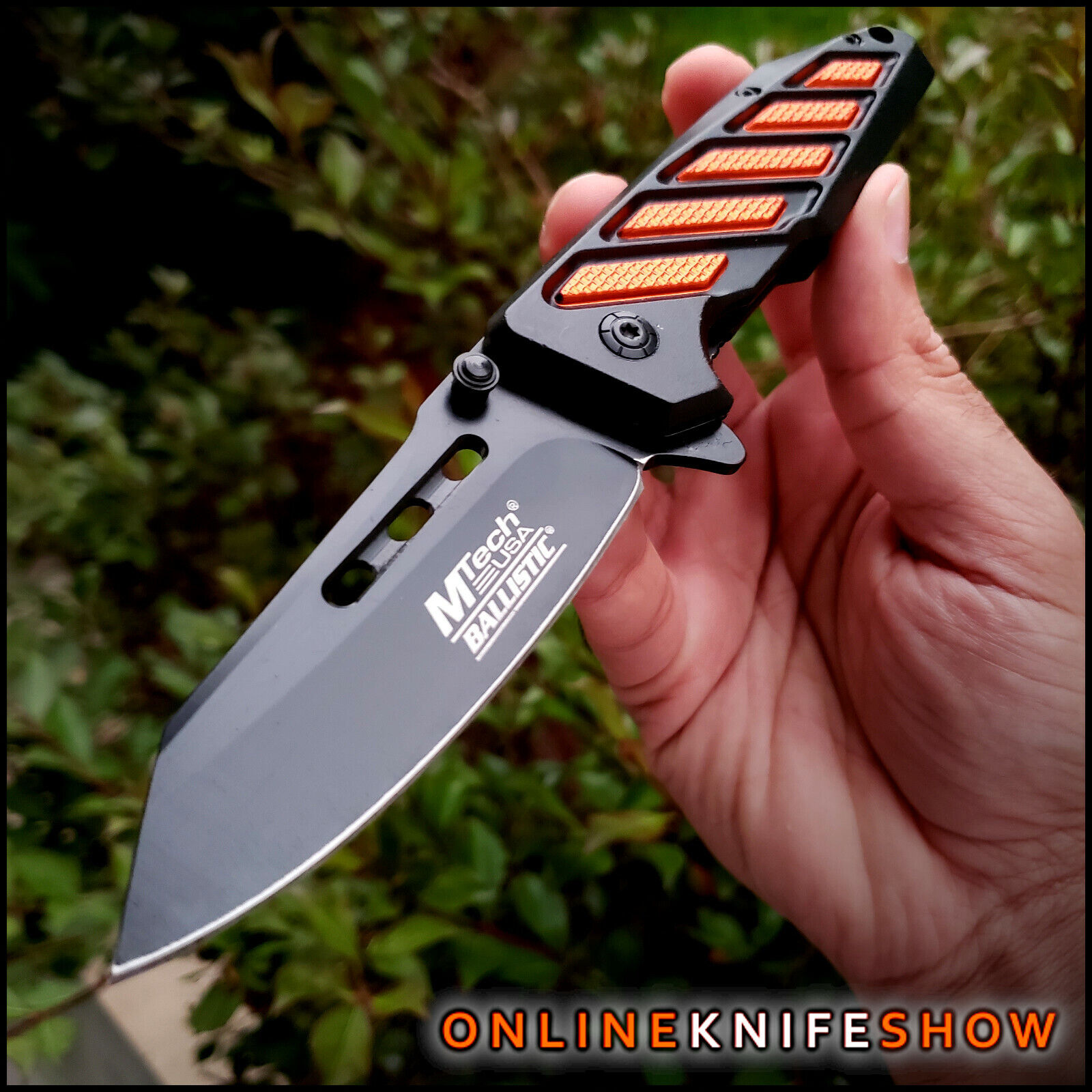 MTECH SPRING ASSISTED OPENING POCKET KNIFE Black Tactical Folding Tanto Blade