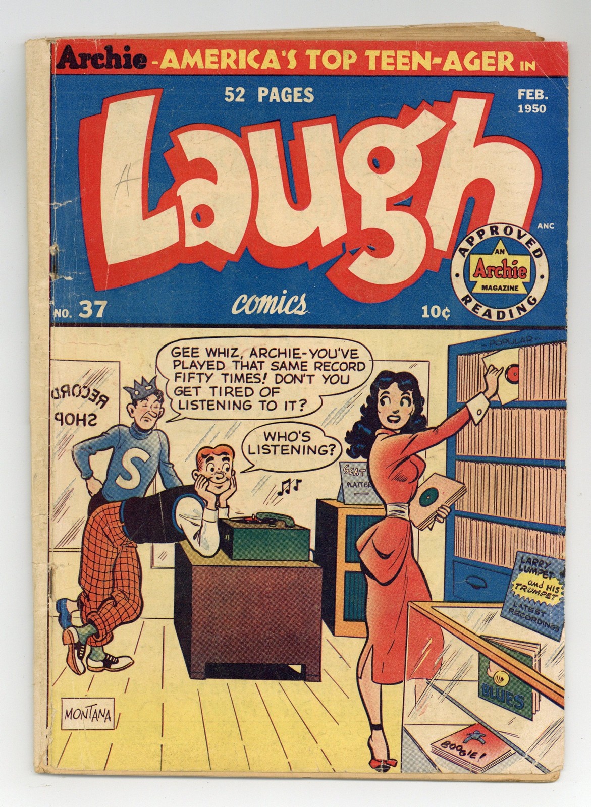 Laugh Comics #37 GD/VG 3.0 1950