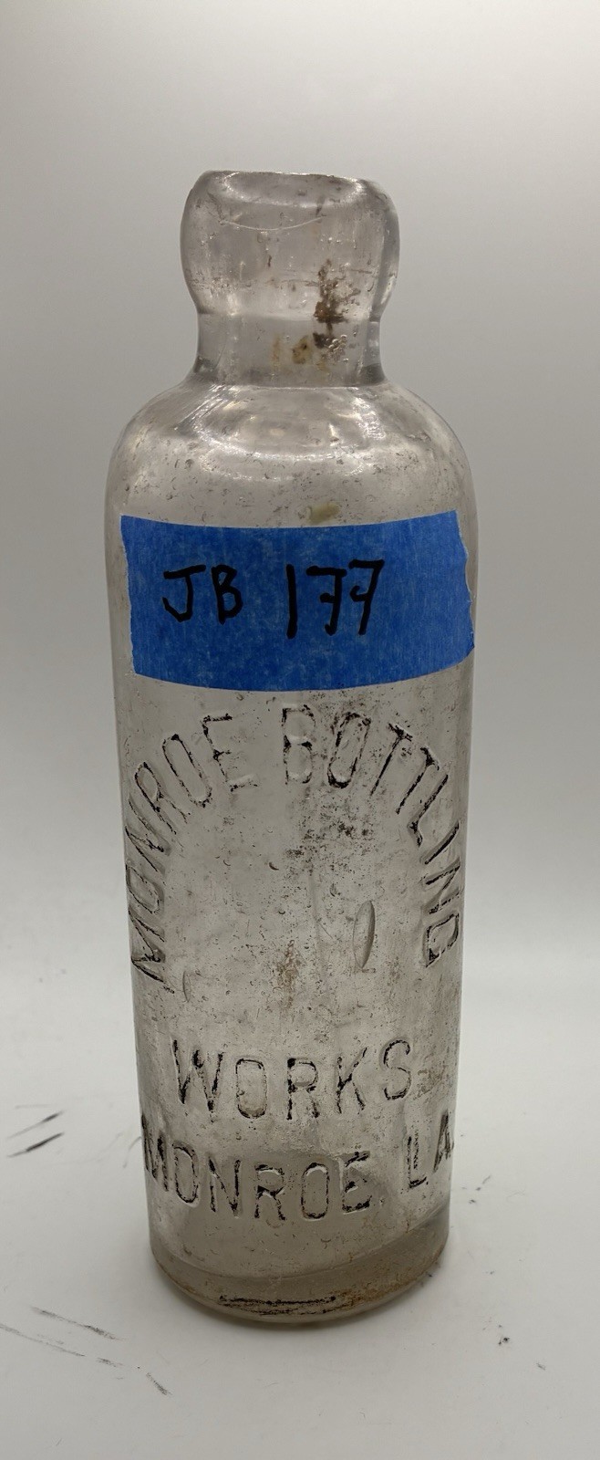 1892 era hutch bottle from Monroe Bottling Works Monroe LA. 7 5/8\