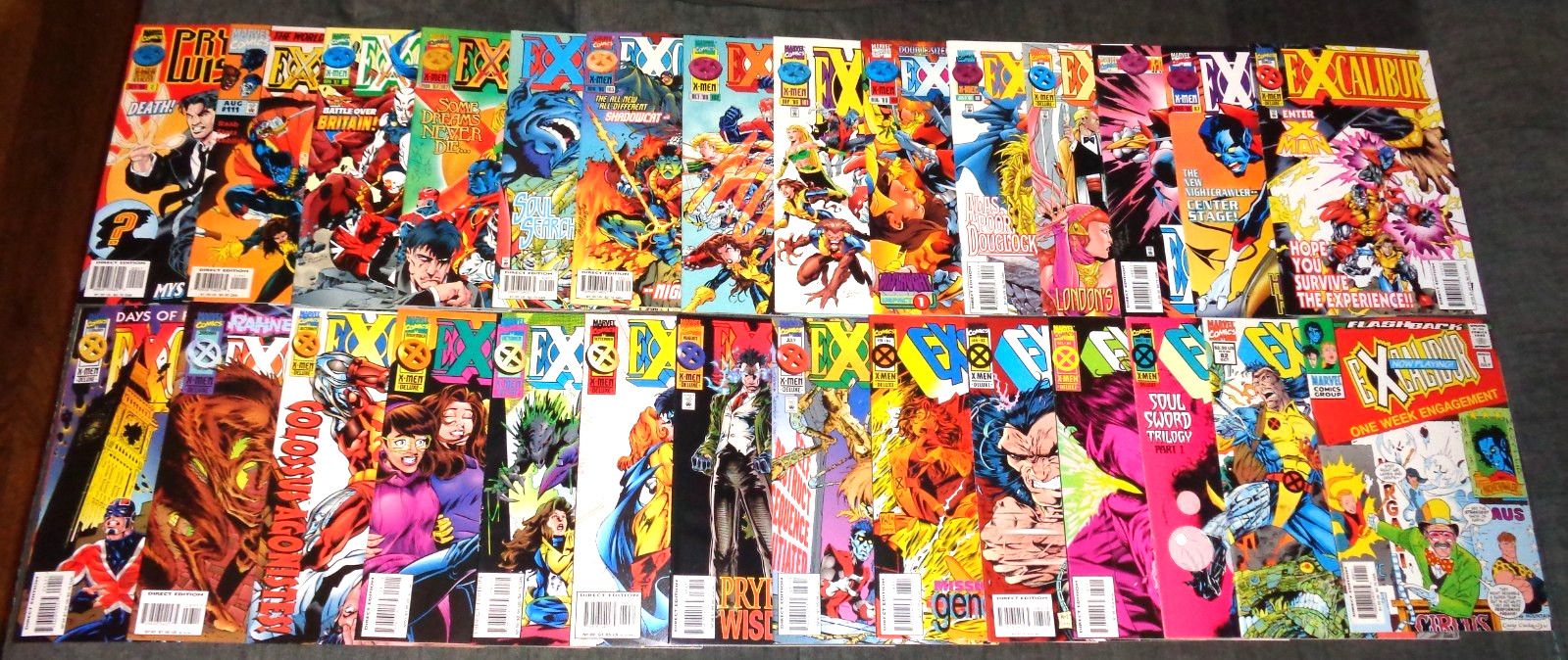 EXCALIBUR (1988) MARVEL comic book (LOT OF 28) # 82- 104 FULL RUN, X-MEN (G-84)