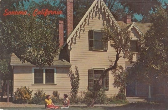 Aerial View Postcard-CLOVERDALE, California