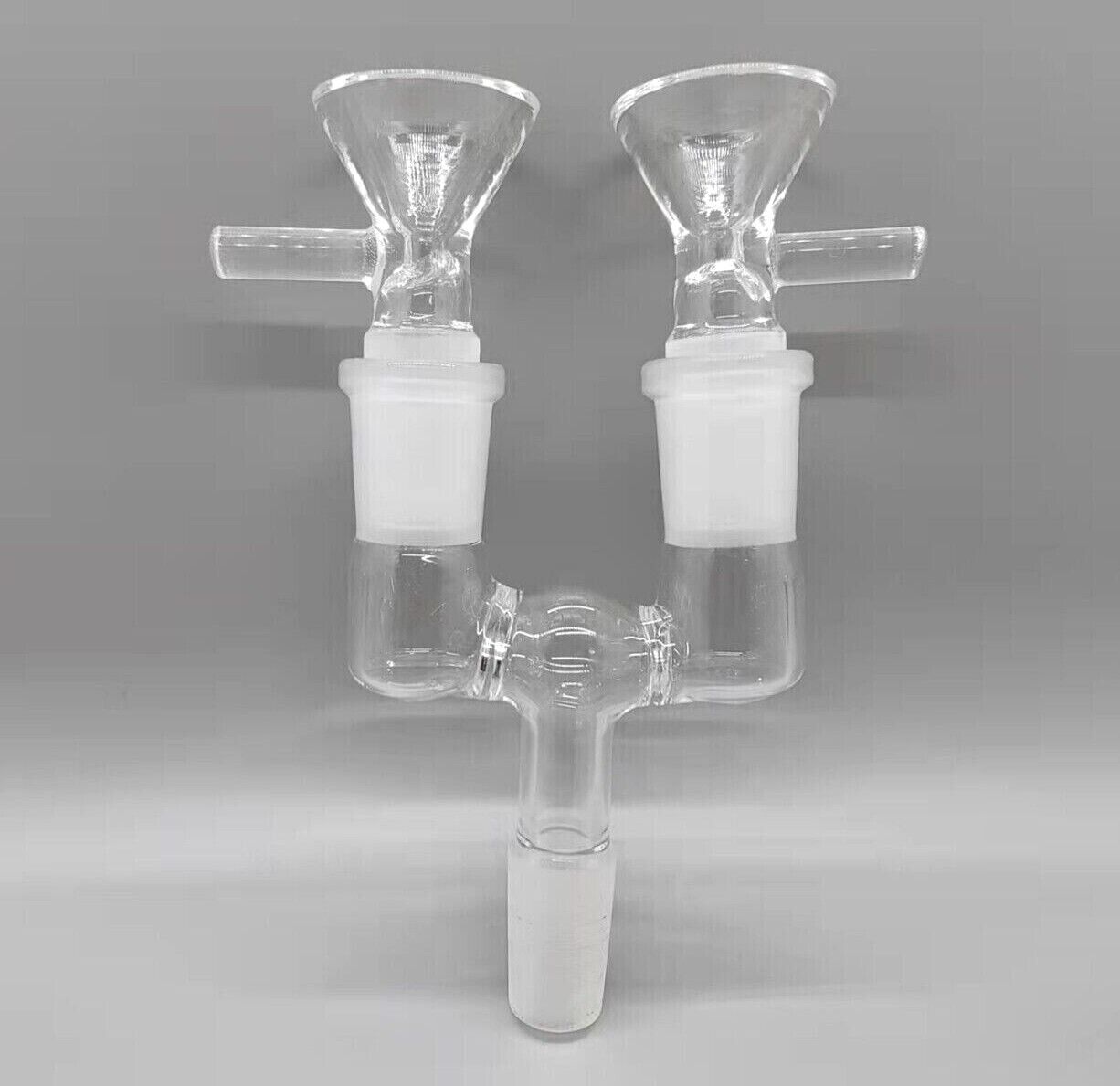 3 Pack Tobacco Water Pipe Bong 14mm Double female join converter with Male slide