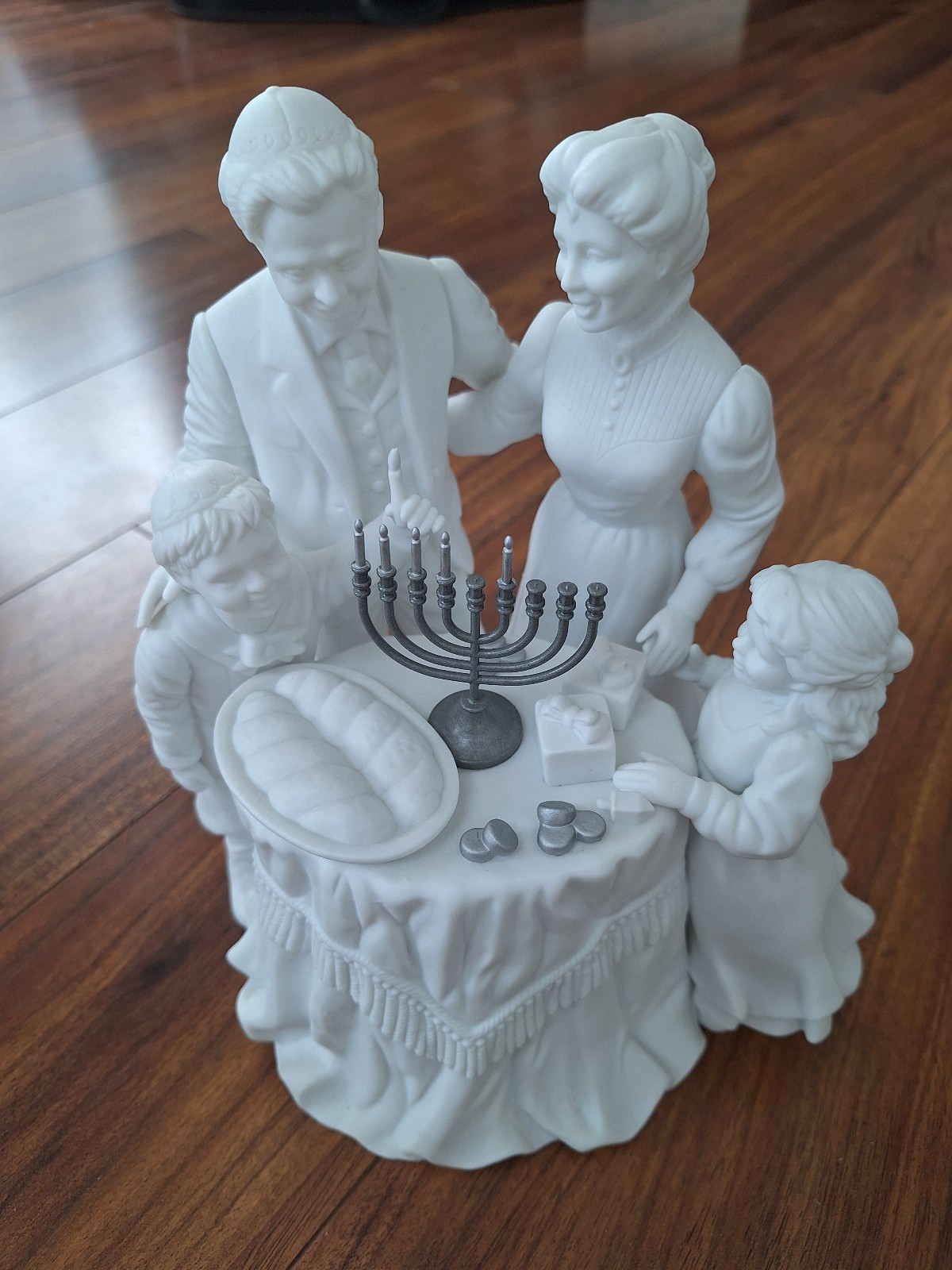 VTG Department 56 90s Lighting Up The Menorah Winter Silhouettes Porcelain