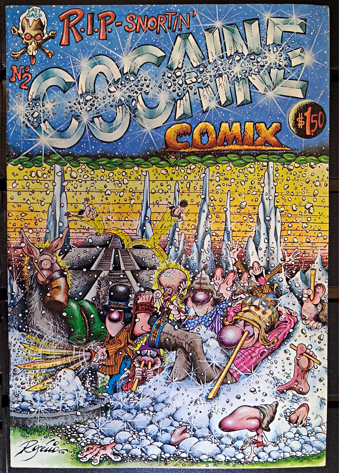VTG R. Crumb Cocaine Comix #2 Last Gasp Underground Comix Comic Book VF+ HTF