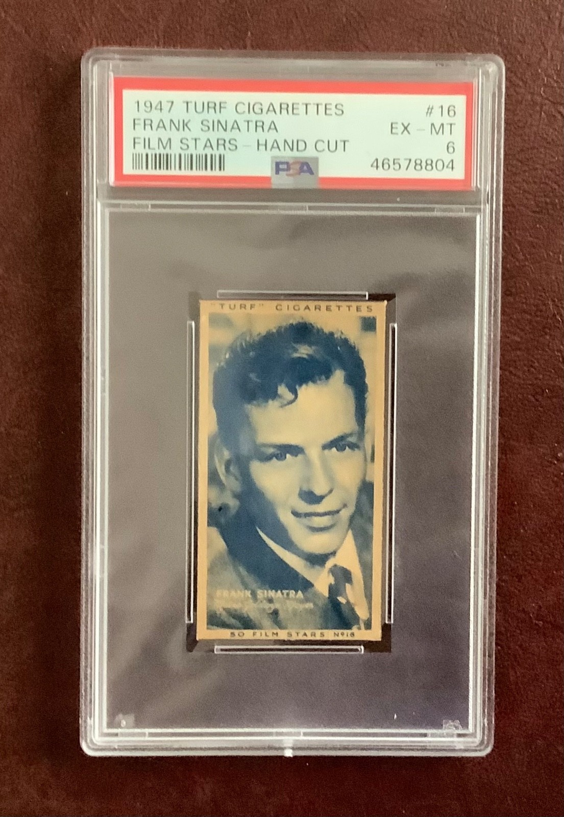 1947 Turf Cigarettes Film Stars Frank Sinatra #16 PSA 6 Low Pop