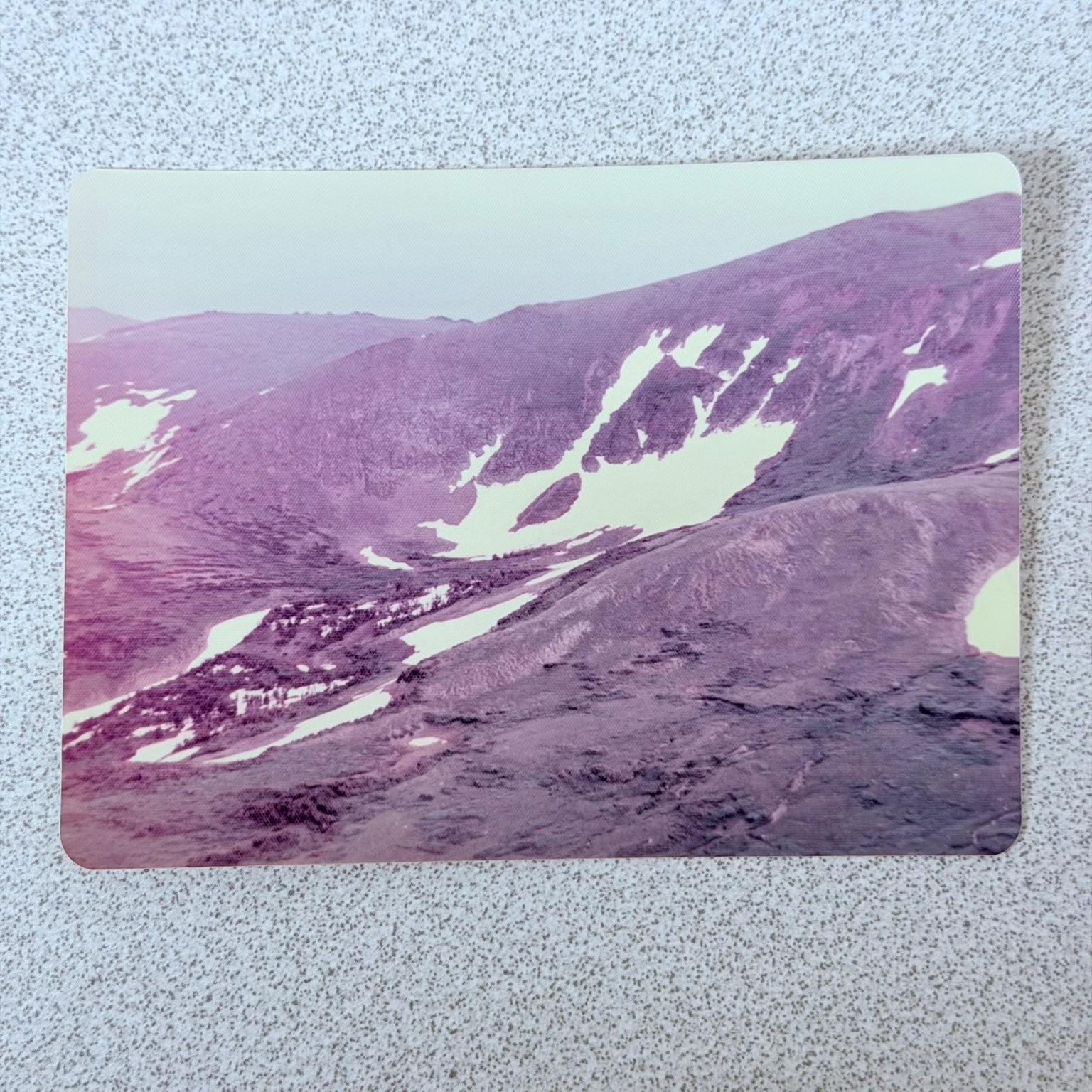Mountains Snowy Landscape 1970s Snapshot Photograph Vintage Nature Scenic