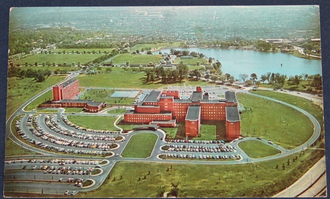 Washington Hospital Center, Washington, DC Postcard 1963 Washington Hospital Center, Washington, DC Postcard 1963