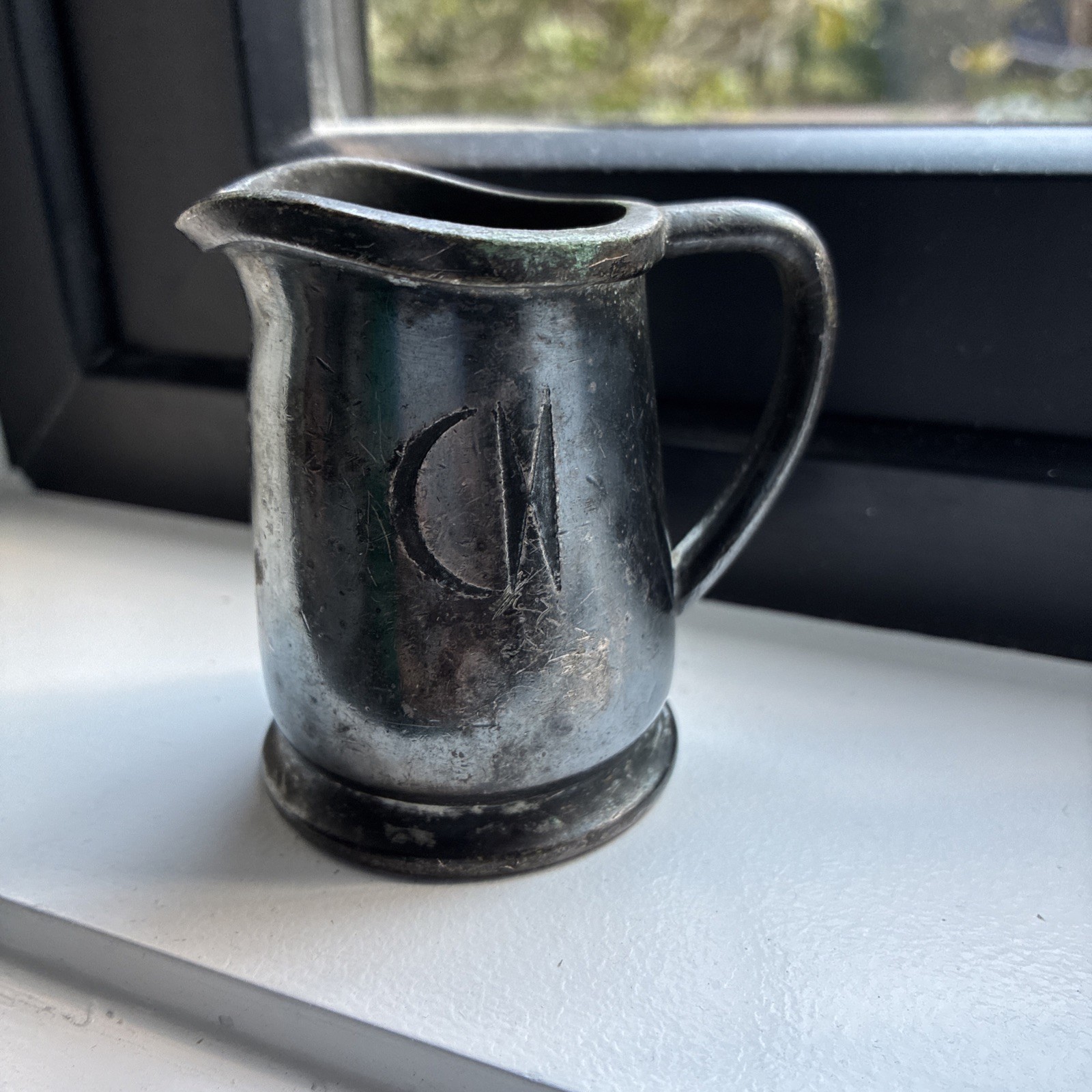 Vintage Caribe Hilton International Silver Silverplate Hotel Creamer CH Engraved