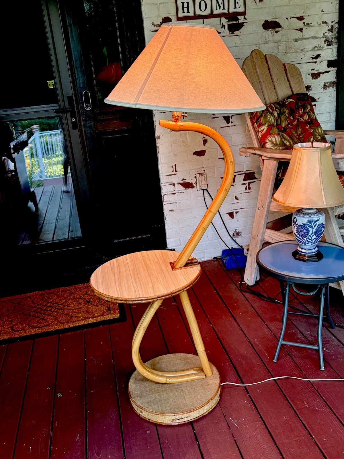 Rare Vintage 1950’s MCM Googie Asymmetrical Floor Lamp Mid Century Modern
