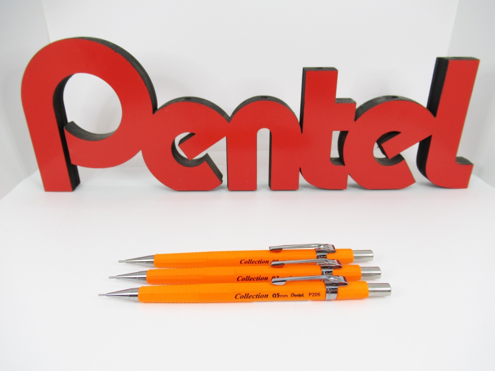 Pentel P200 Collection Neon - Orange, Set of 3 (Brazil)