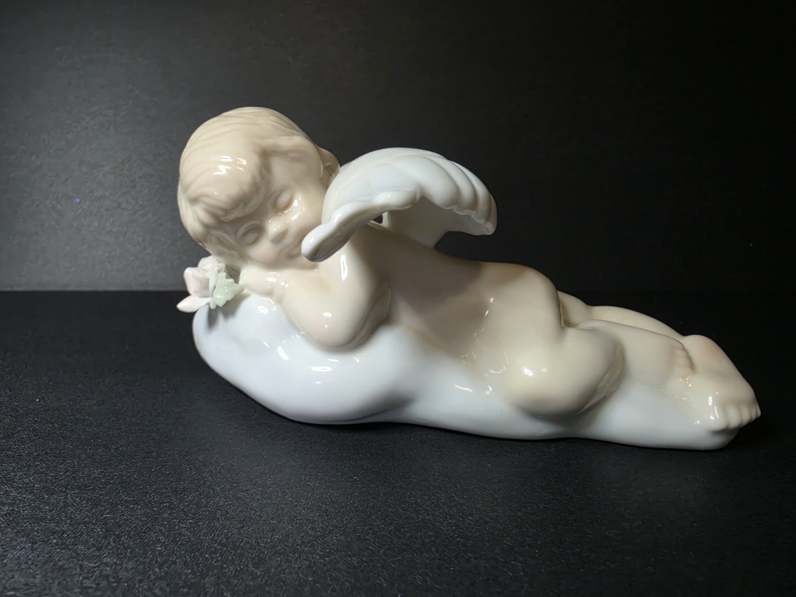 Russ Dream Angels “SWEET DREAMS” Sleeping Cherub Angel Figurine Porcelain