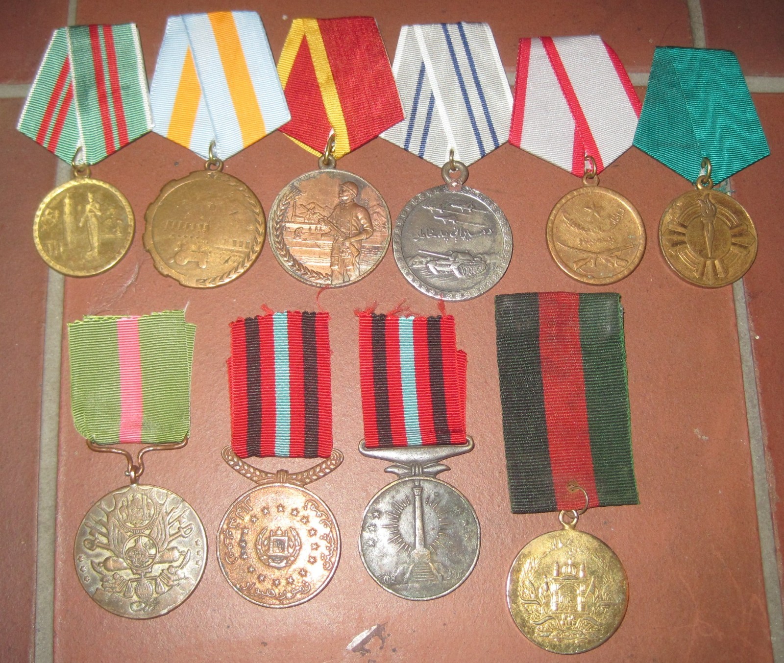 Vintage Afghanistan DRA COMMUNIST ROYALIST REPUBLICAN TALIBAN Era Medal Lot