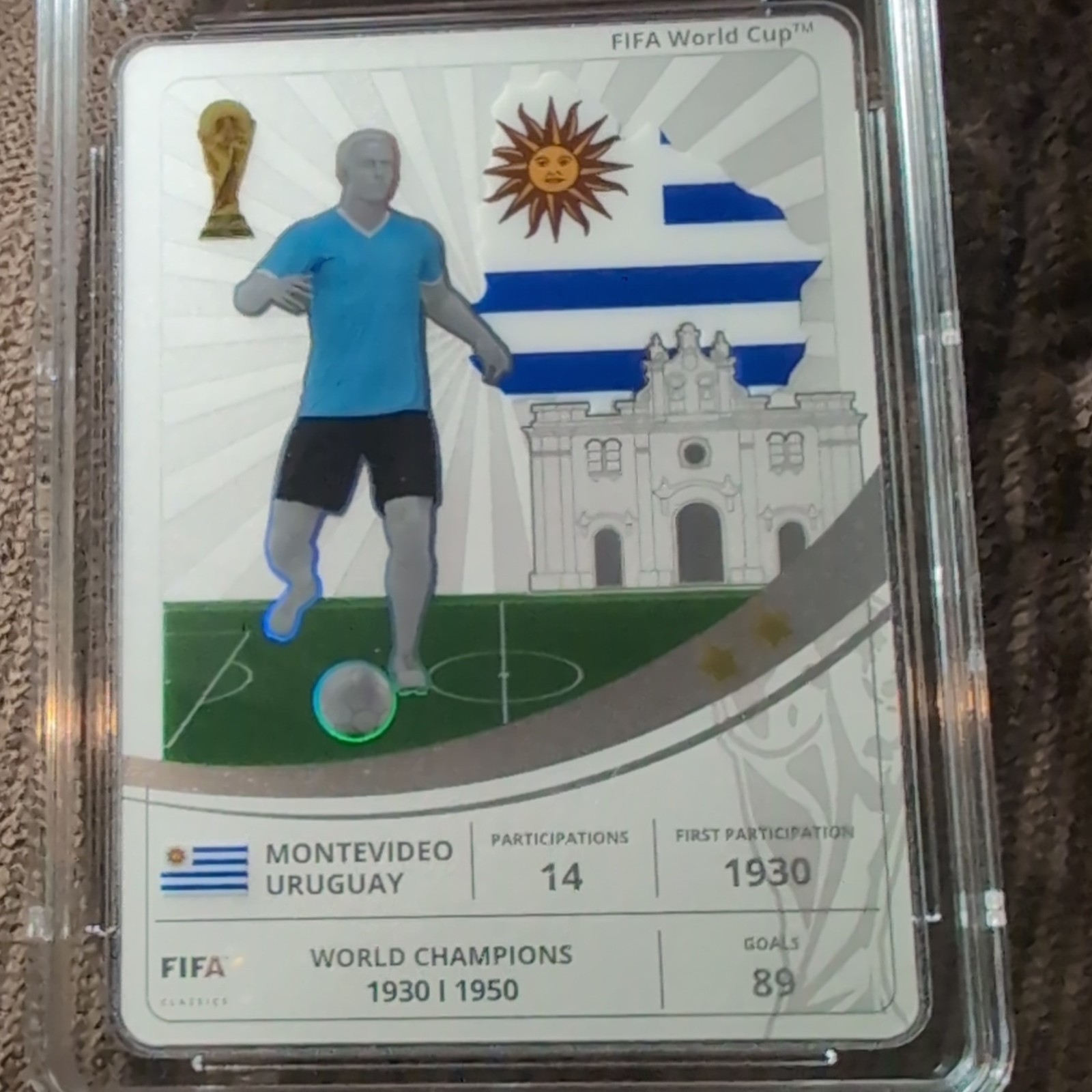 FIFA World Cup Champions Collection Montevideo Uruguay Silver Card 2026