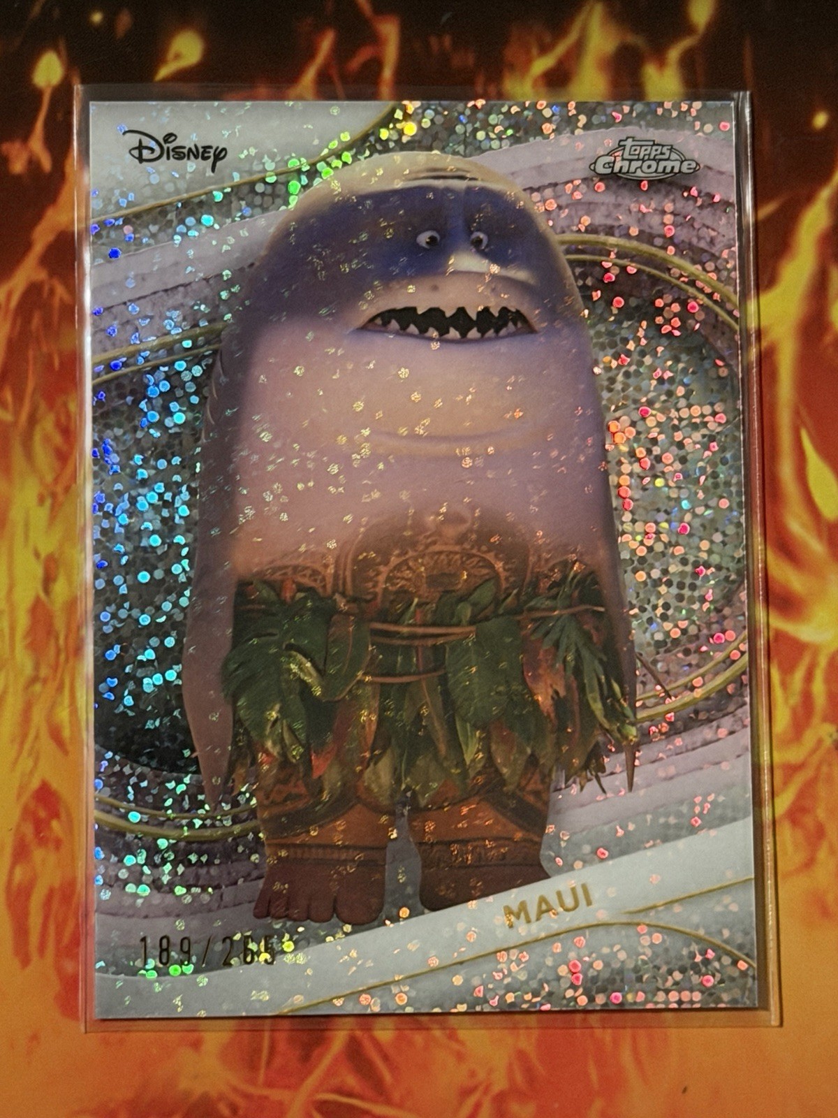2025 Topps Chrome Disney Maui Image Variation Speckle Refractor #/265