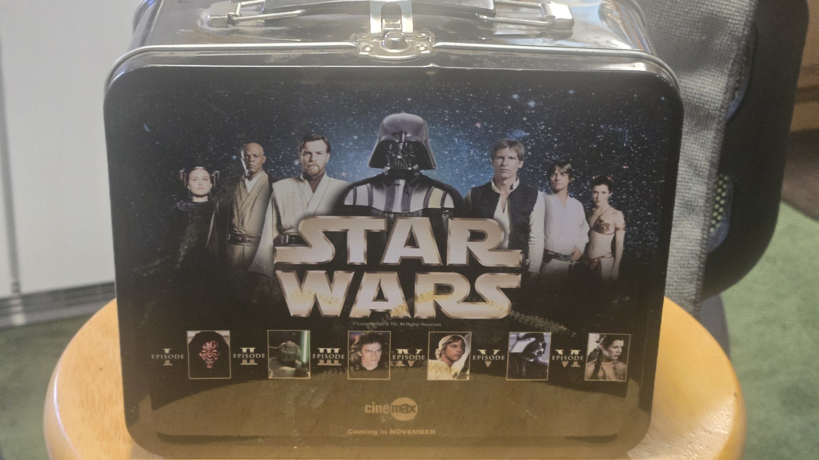 Vtg 2006 Star Wars Metal Lunch Box Tin Cinemax HBO Promo Time Warner Cable
