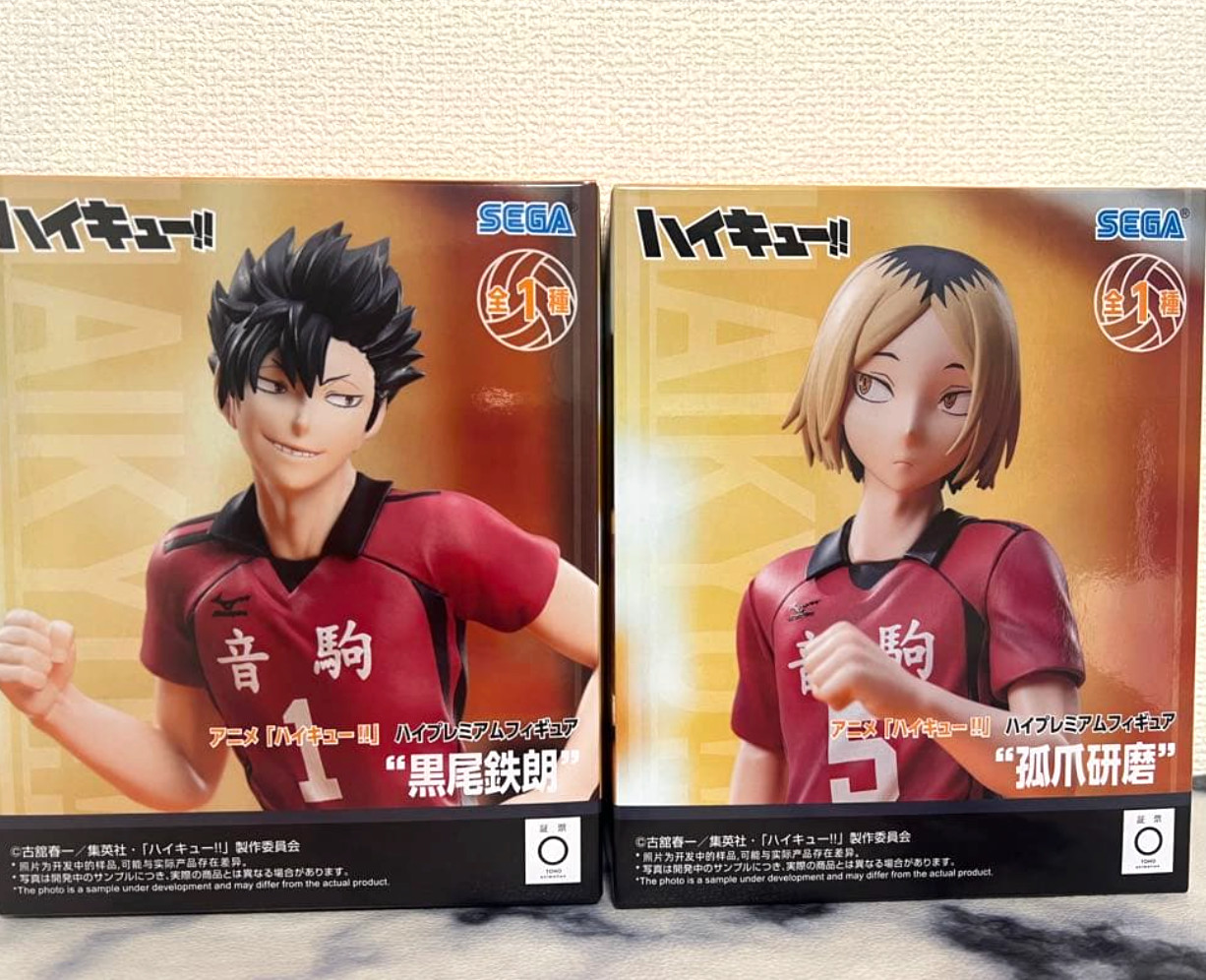 Haikyu High Premium Figure Tetsuro Kuroo Kenma Kozume Nekoma Set NEW