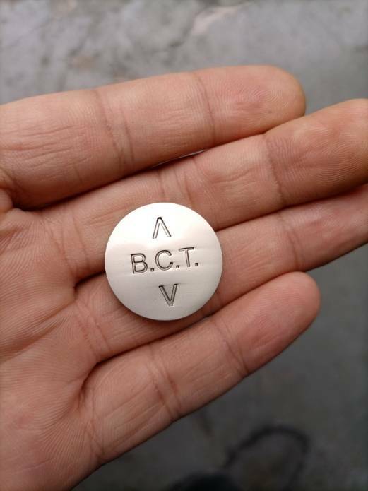 Early 1900\'s Belfast Harland & Wolff Tram Token Replica, RMS Titanic & OlympicRP