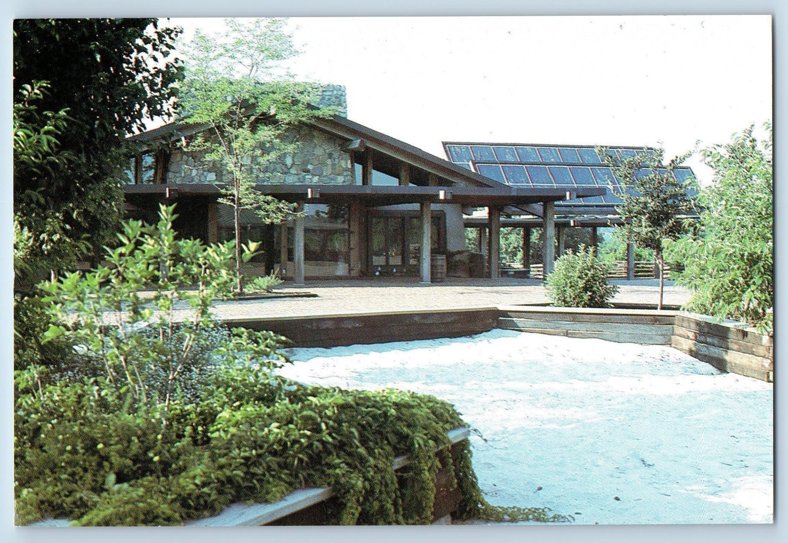 Peoria Illinois IL Postcard Main Visitor\'s Center At Wildlife Praire Park c1960s