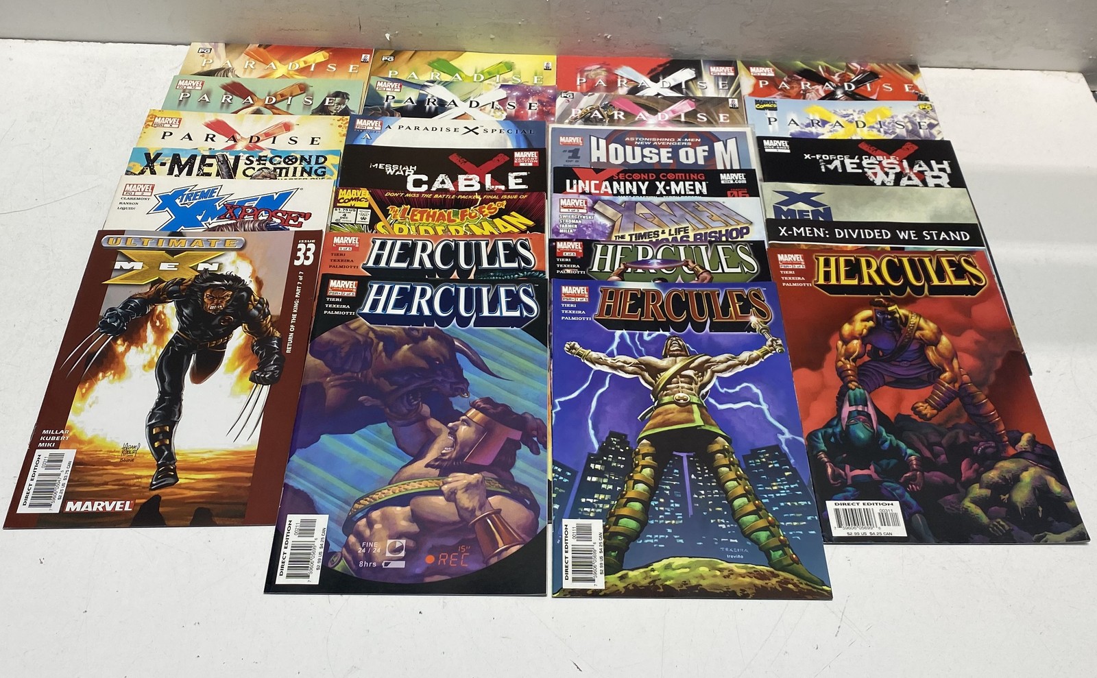 Marvel Comic Book Lot 2000s Modern Age Superhero X-Men Paradise X 28 Comics