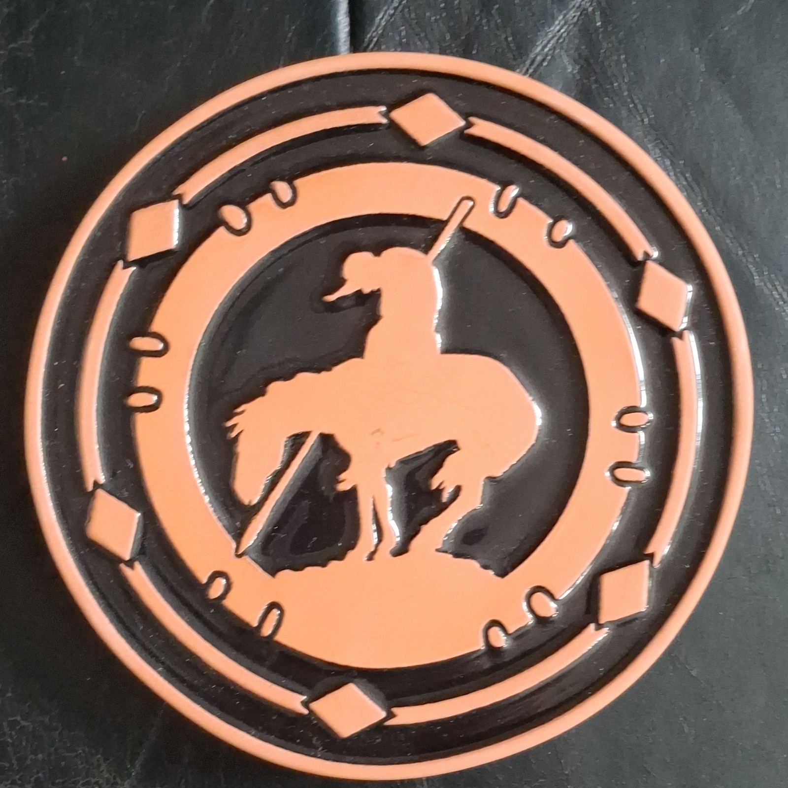 Frankoma Trivets Round Sculptured Terra Cotta Horse Native American Design Frankoma Trivets Round Sculptured Terra Cotta Horse Native American Design