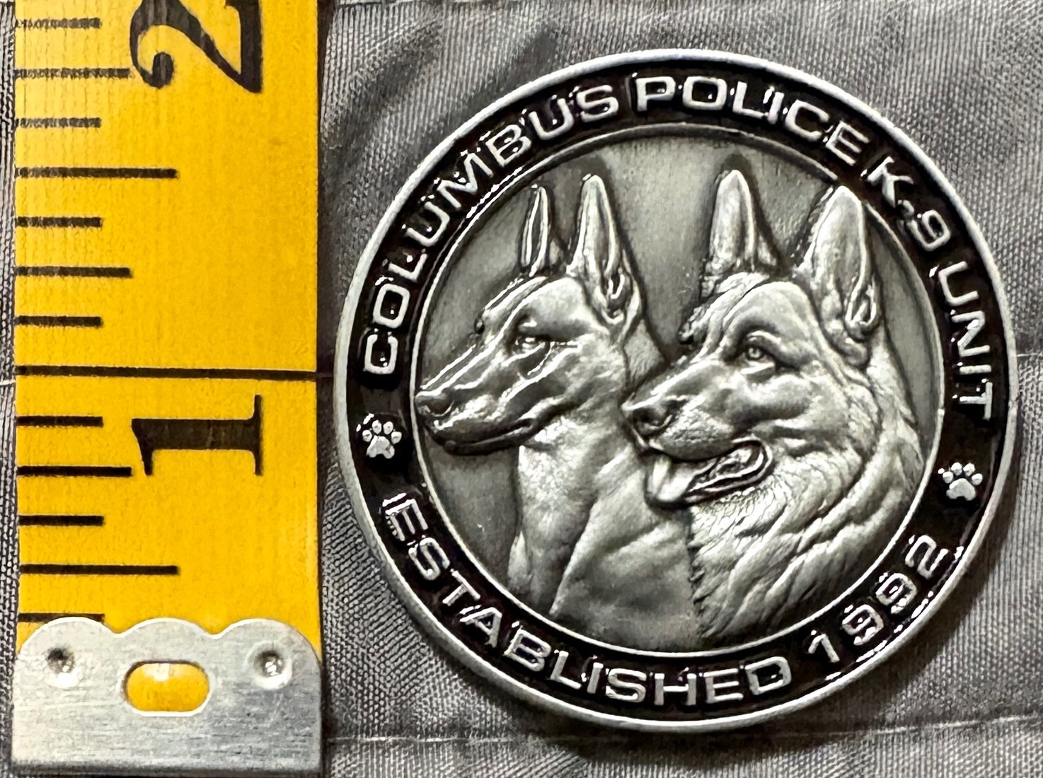 Cool Columbus Ohio Police K9 Canine Unit Challenge Coin