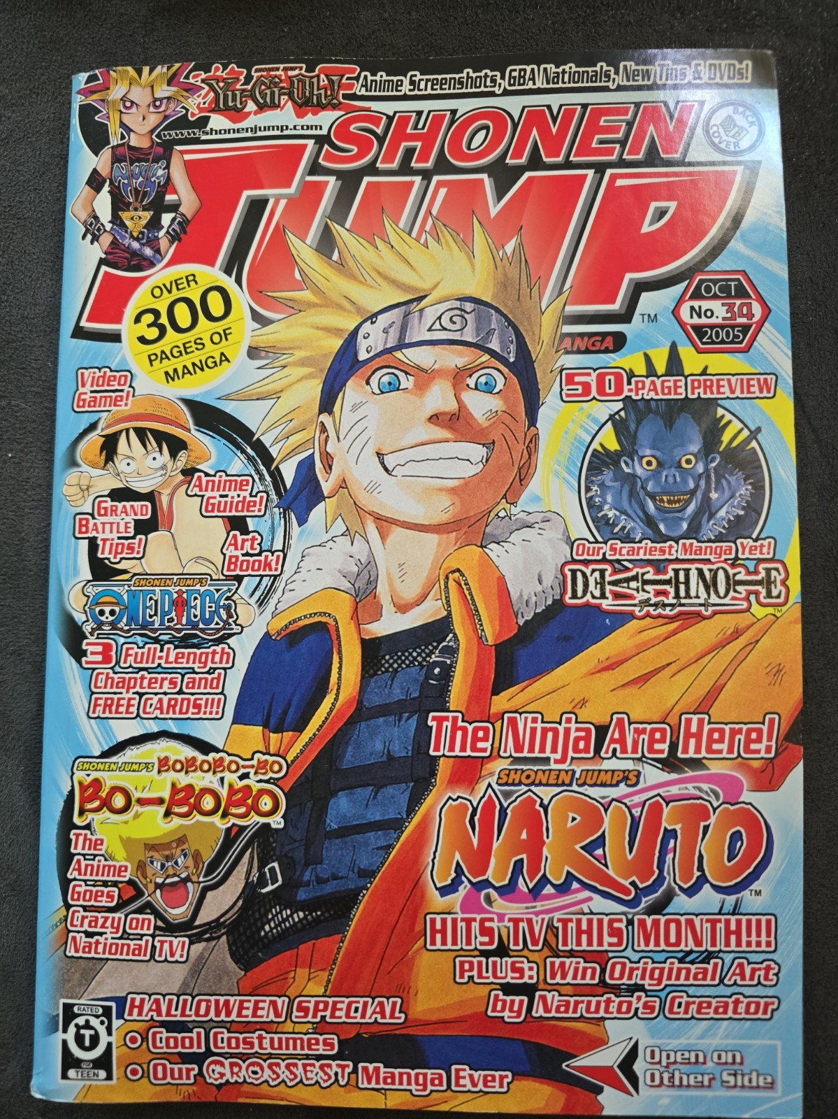Naruto - October 2005 - Shonen Jump - English Version CARD NOT INCLUDED