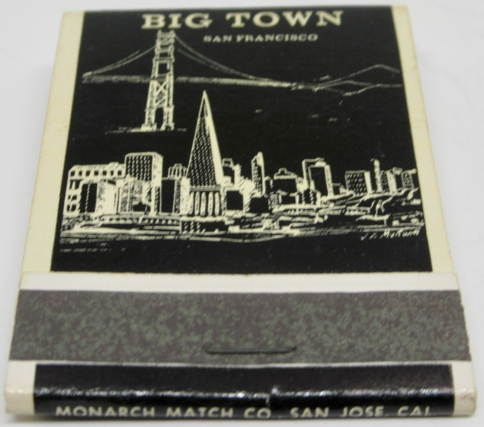 Big Town Gay Bar San Francisco California 115 Harriet Street FULL Matchbook