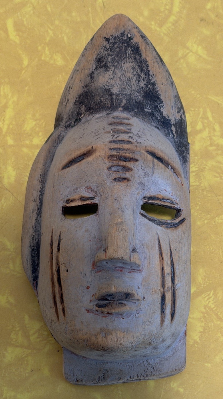 Vintage Central / West African Mask Wooden Handmade - Guro, Guinea, Cameroon(?)