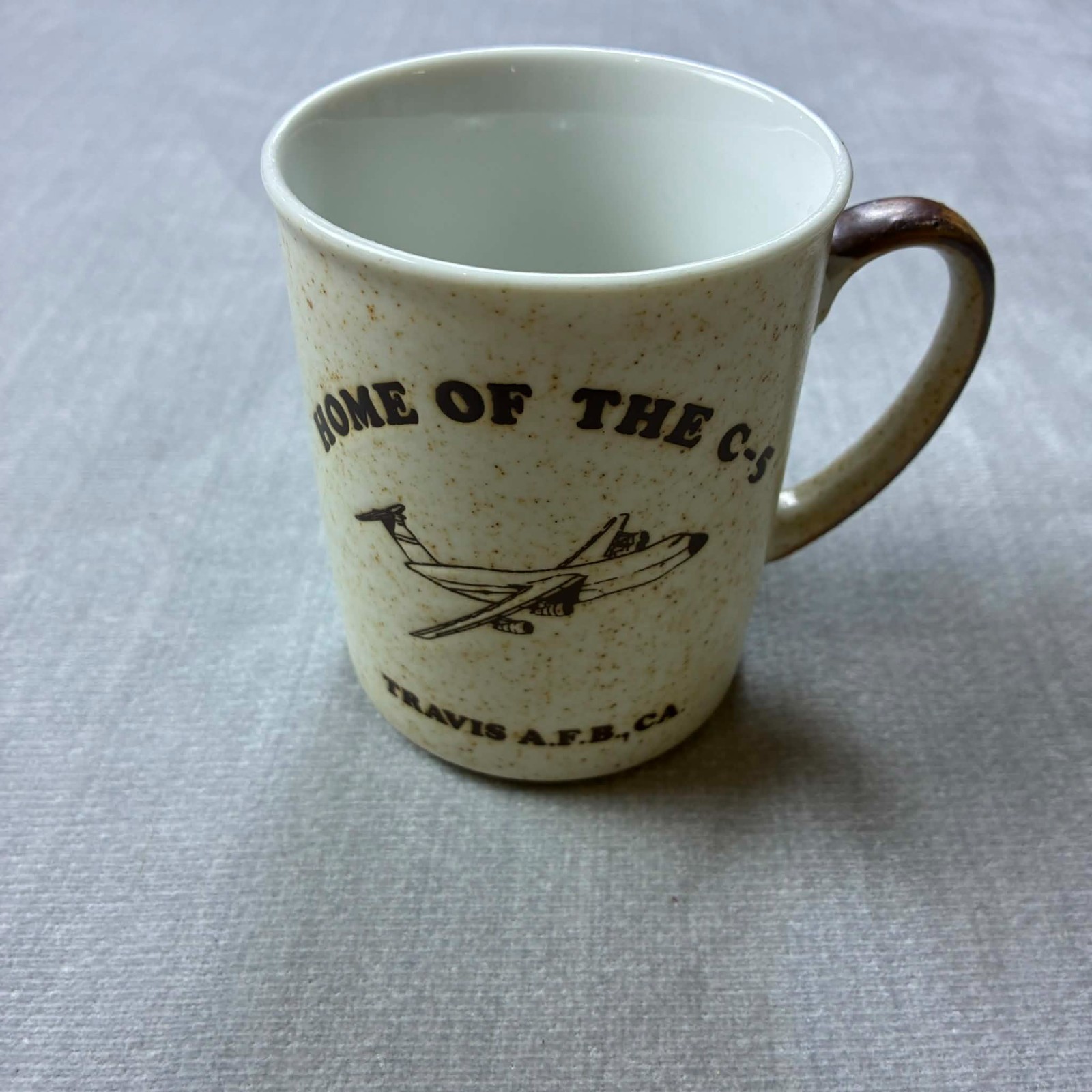 Vintage Travis AFB 60th Air Base Group USAF California Military Coffee Mug