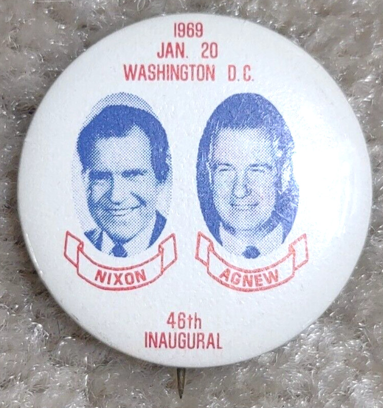 1969 Jan. 20 Richard Nixon Spiro Agnew 48th Inaugural PIN Washington DC