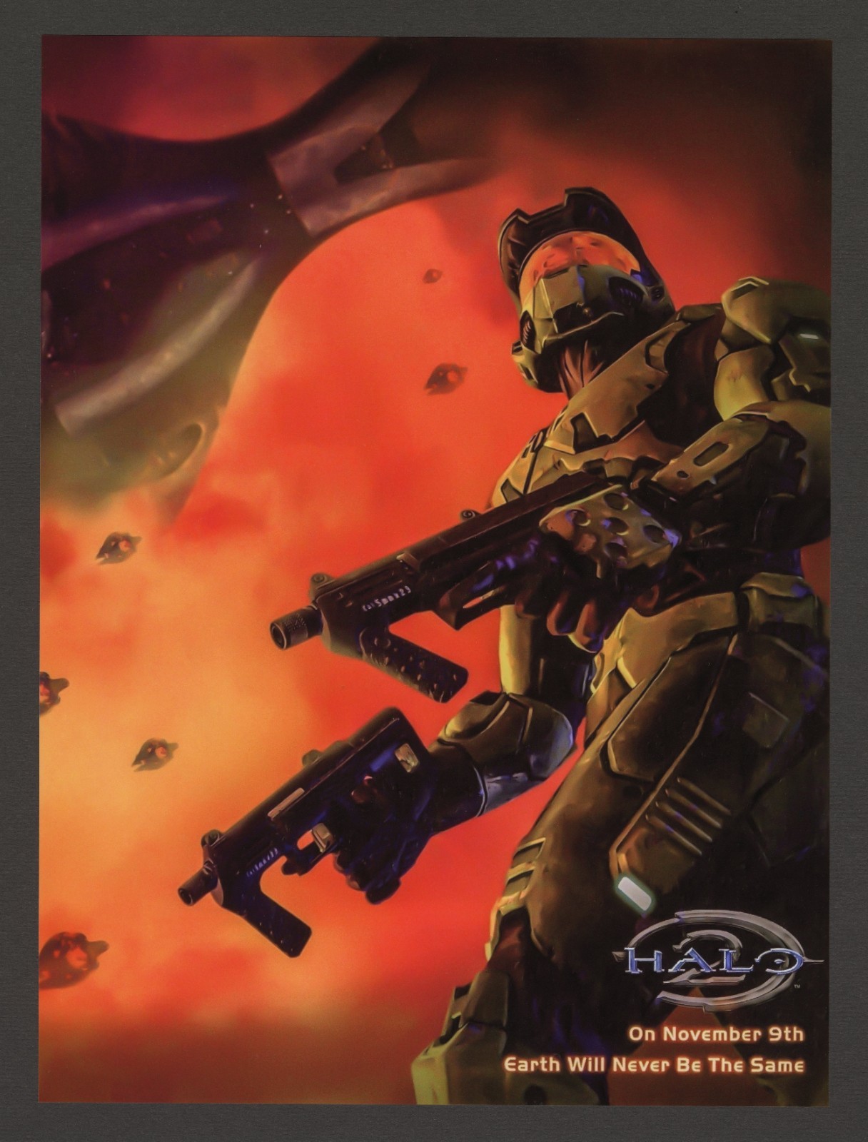 Halo 2 PC Xbox 2004 Full Page Promo Ad Art Print Poster Glossy (B) Halo 2 PC Xbox 2004 Full Page Promo Ad Art Print Poster Glossy (B)