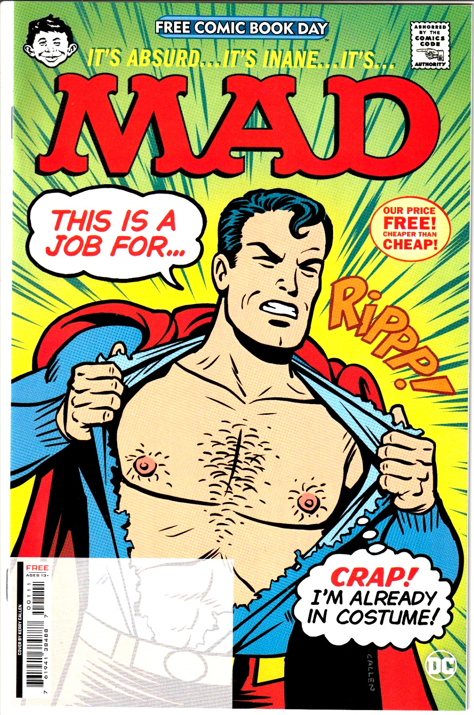 MAD MAGAZINE SPECIAL EDITION 2024 DC FCBD #1 NM/MT 9.8 & CGC READY SUPERMAN CVR