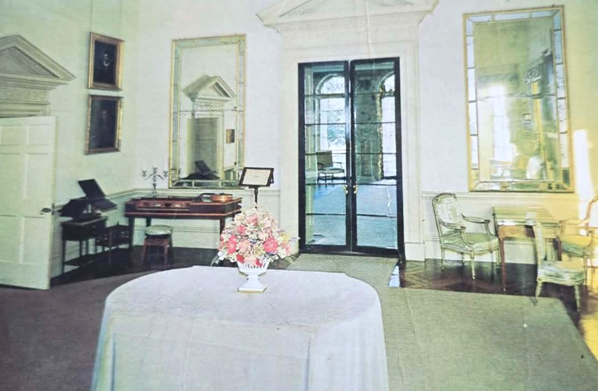 Monticello Thomas Jefferson Charlottesville Drawing Room Postcard
