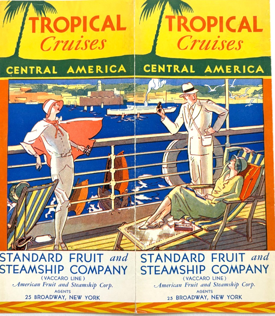 Bright Color 1920\'s Travel Brochure \