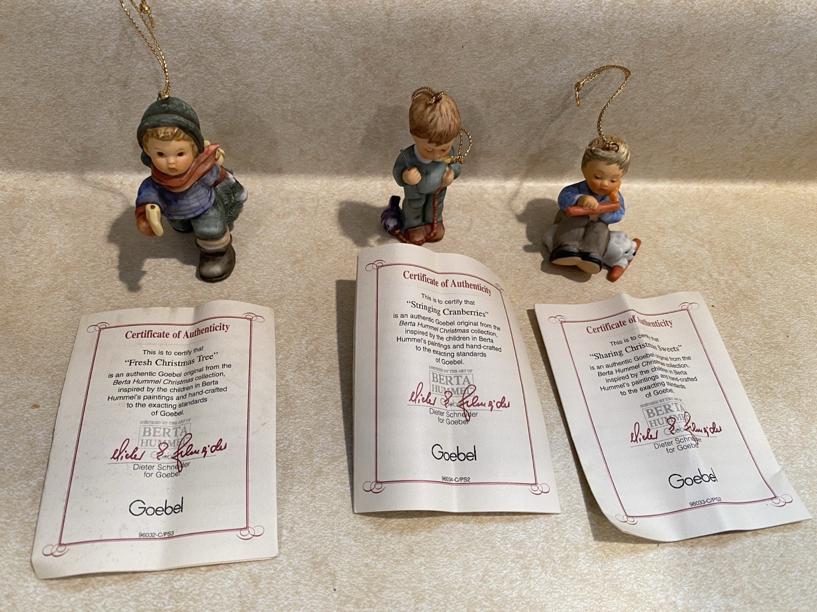 Berta Studio Hummel Ornament Set