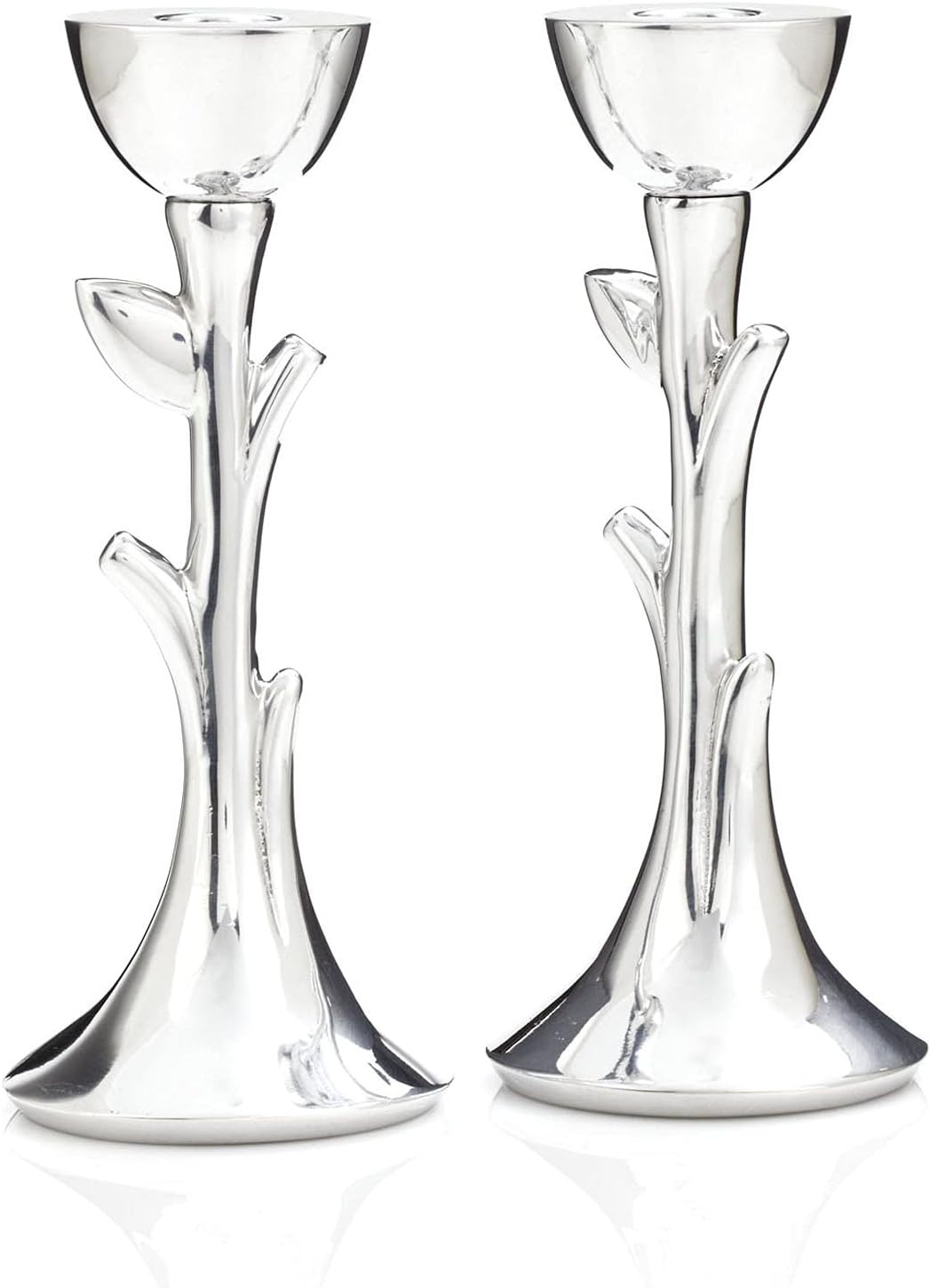 Nambe Tree of Life Shabbat Candlesticks