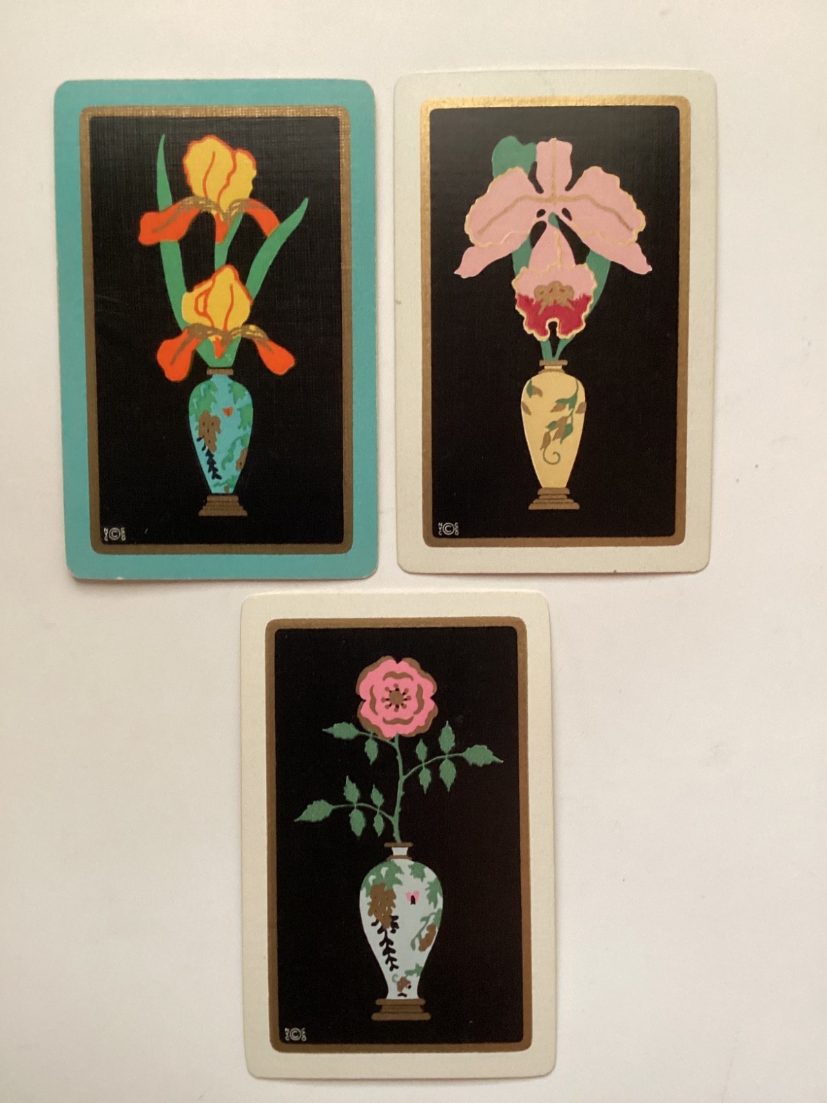 (3) Antique Art Deco Playing Cards,NY Consolidated PCC,Deluxe No.142. c.1928