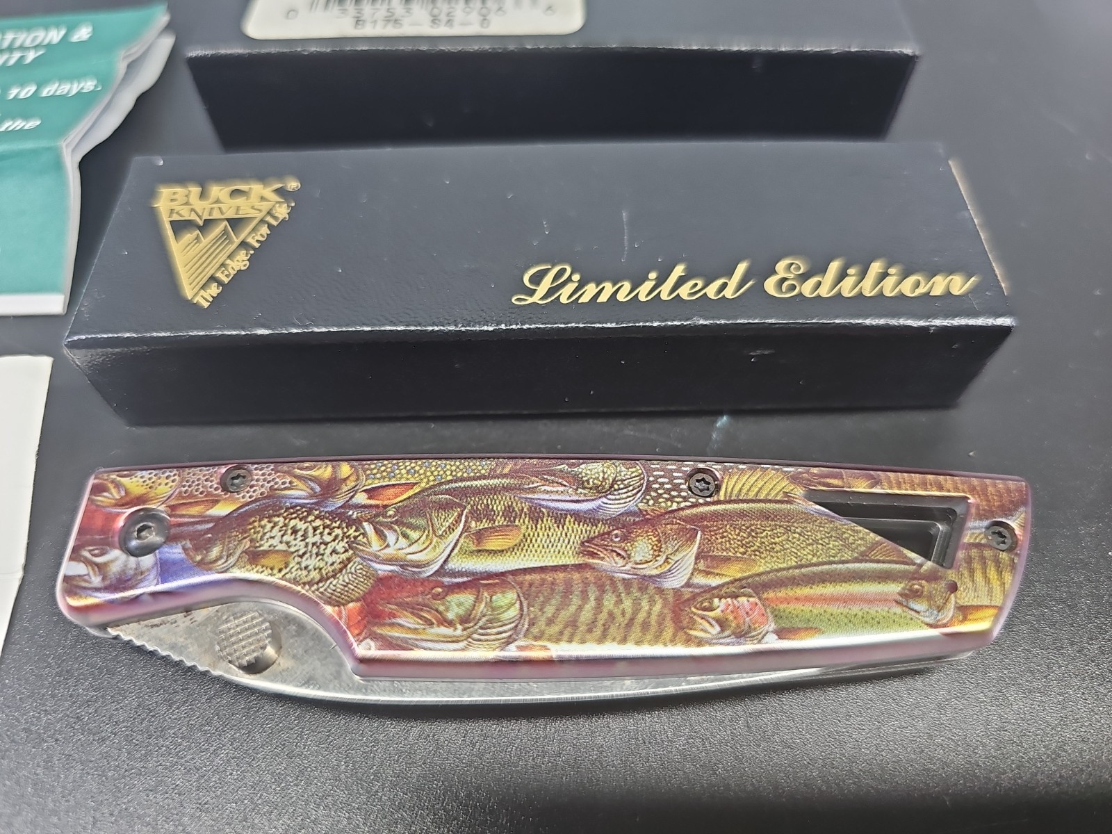 BUCK 175 S4 Lightning HTA II Fish Knife Unused New
