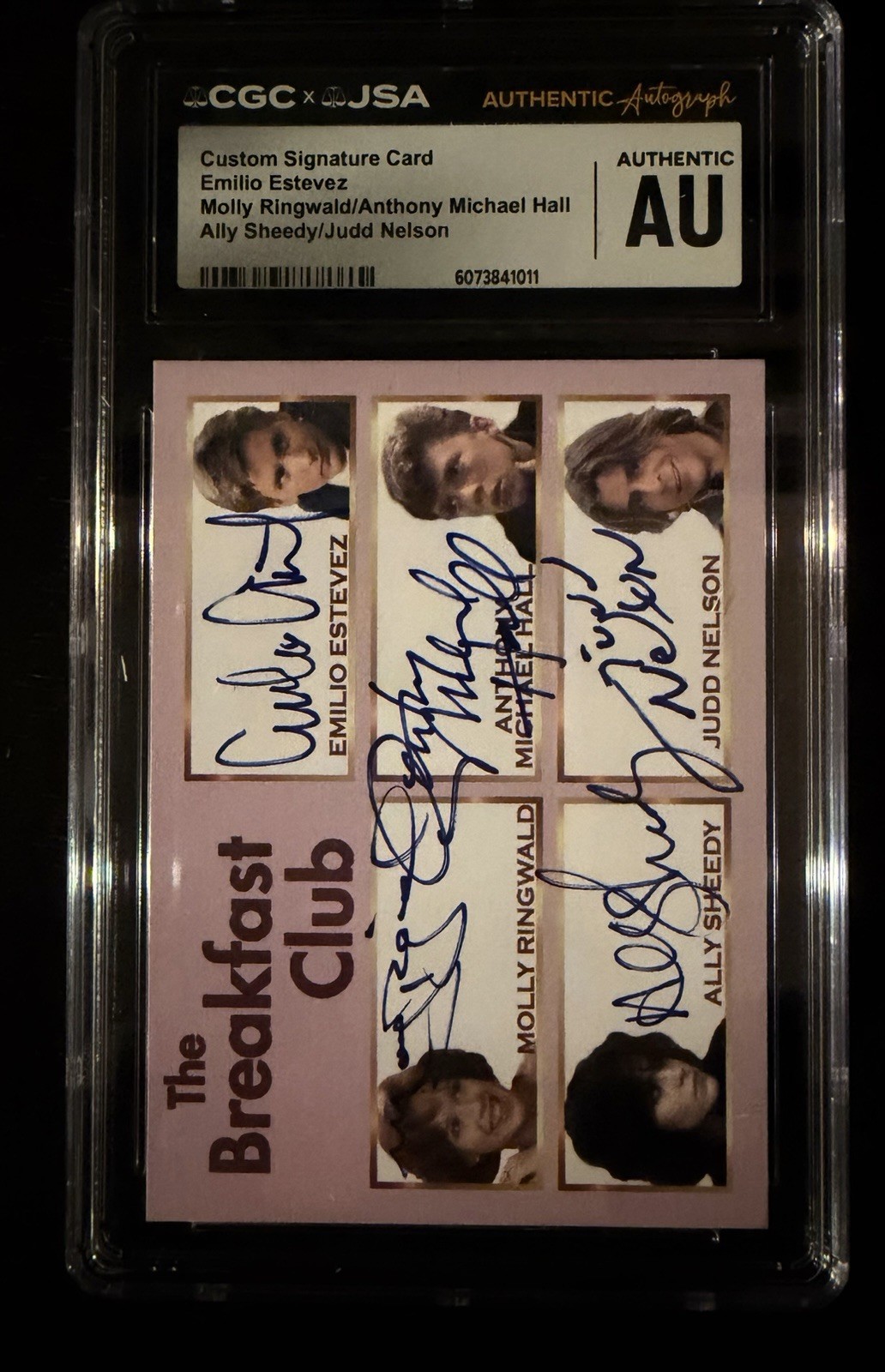 The Breakfast Club Cast Signed Custom Trading Card CGC/JSA The Breakfast Club Cast Signed Custom Trading Card CGC/JSA