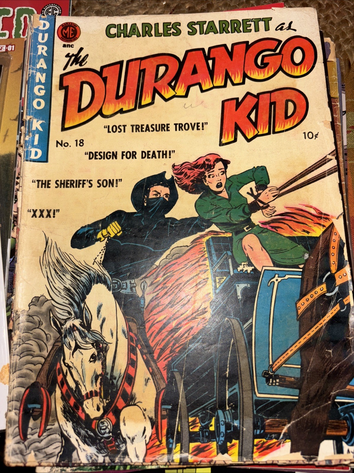 Magazine Enterprises The DURANGO KID #18 Reader. Racist Story “The XXX”