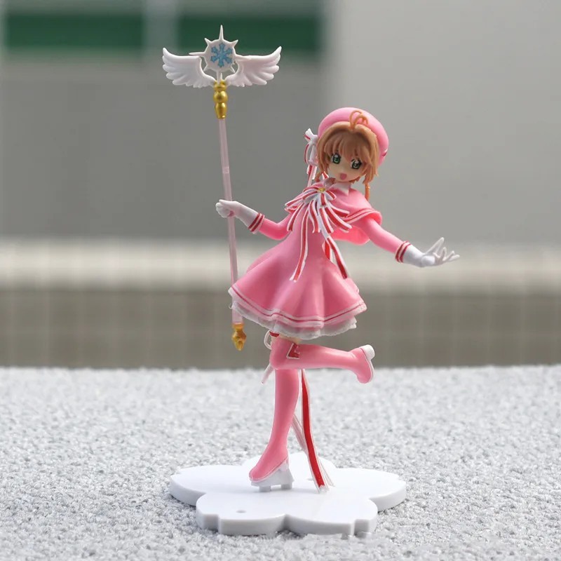 Anime Lovely Pink Card Captor SAKURA Action Figures Models PVC Figure Model Car