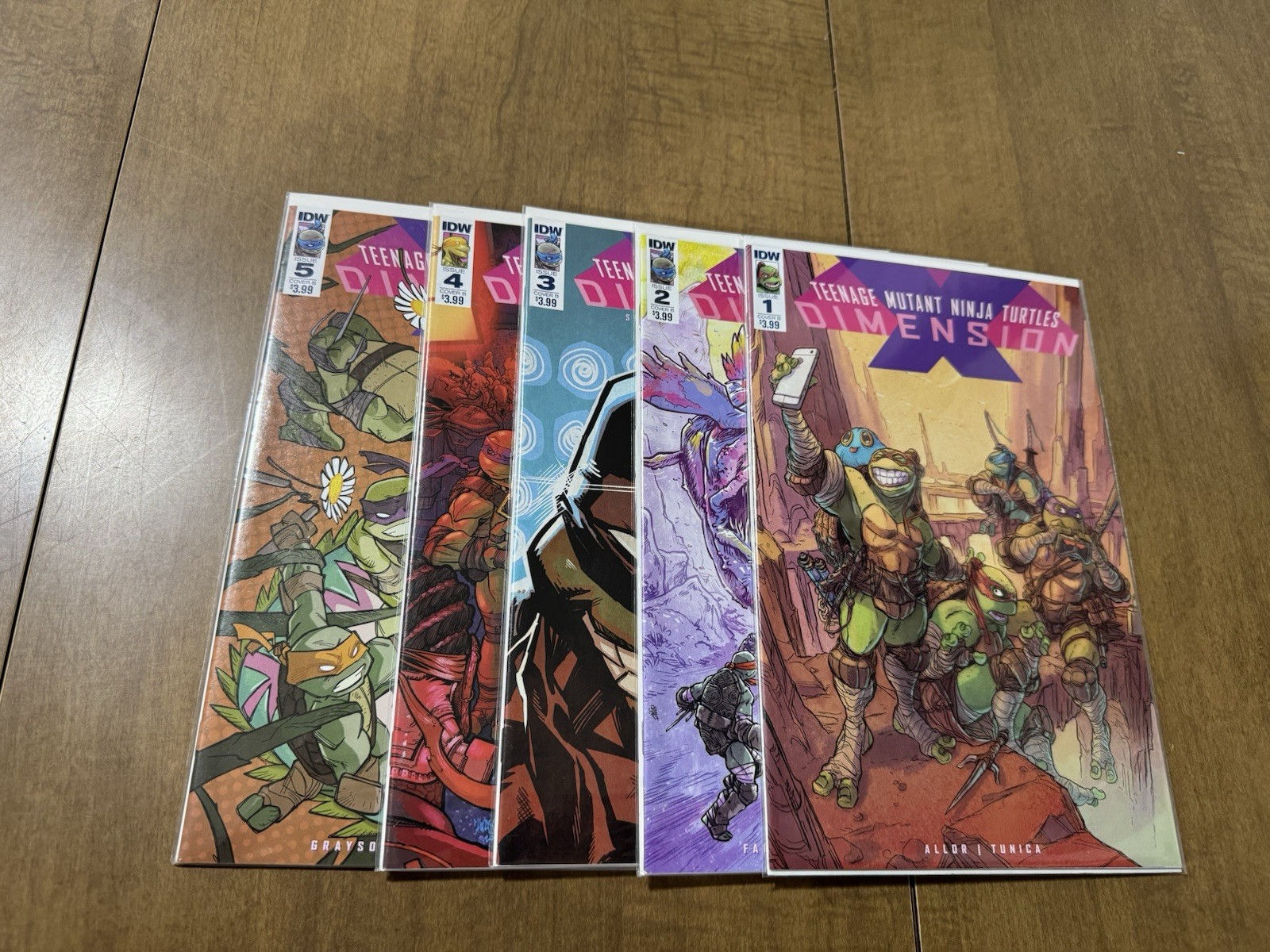 IDW Comics TMNT Teenage Mutant Ninja Turtles Dimension X Complete Set #1-5 VF/NM