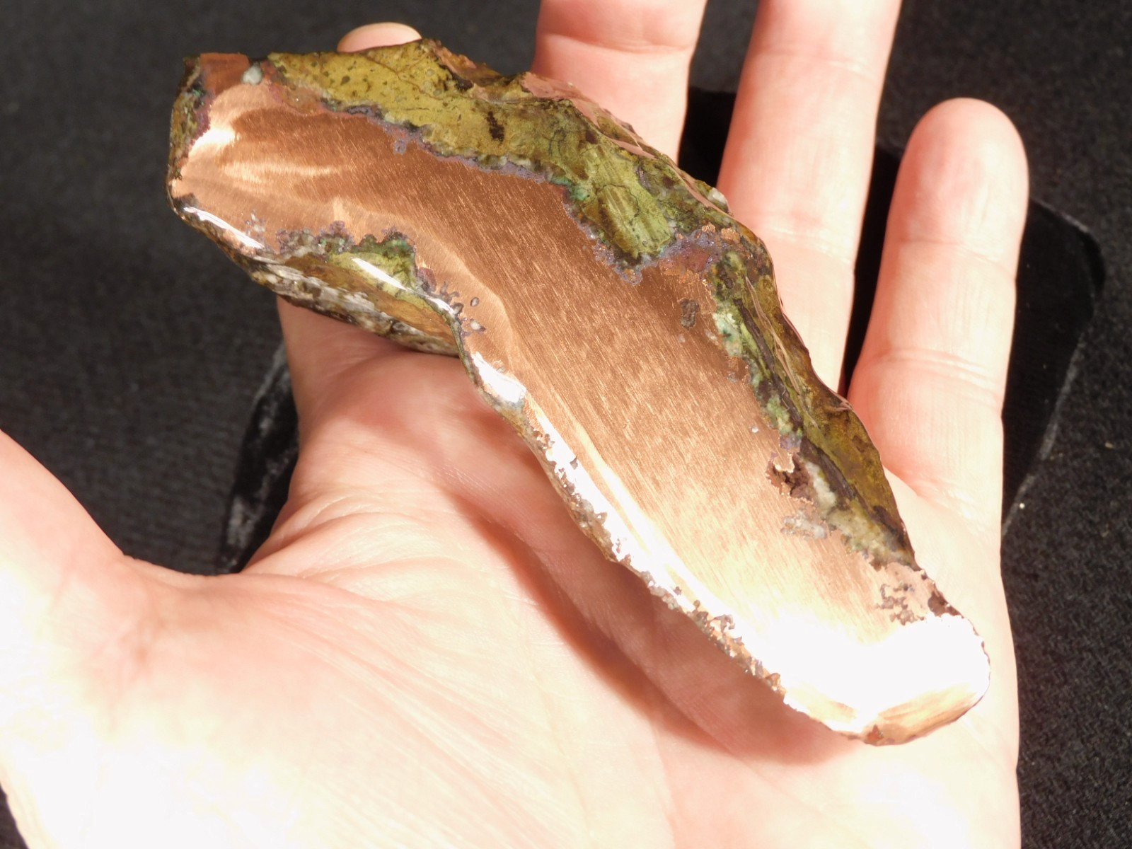 wOw Big Cut and Polished AAA Native COPPER NUGGET 100% Natural Michigan 401gr