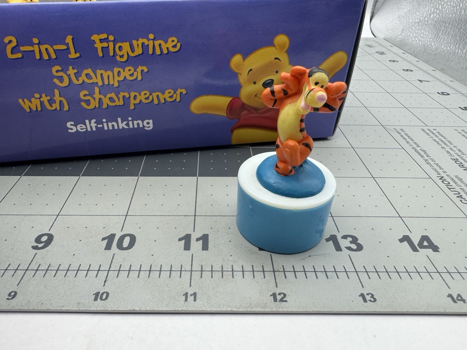 Disney Winnie The Pooh - Tigger Stamp Figurine With Pencil Sharpener Used